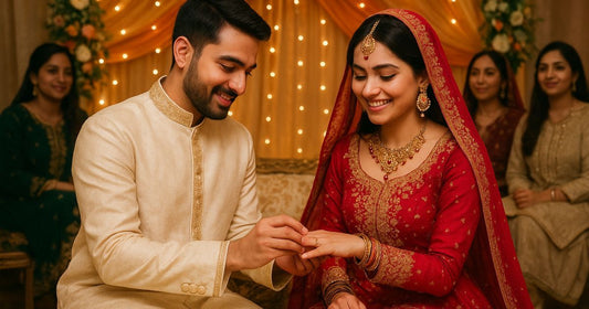 Engagement outfit inspiration for Pakistani brides and grooms