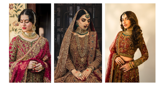 Trending red Pakistani wedding dresses for women