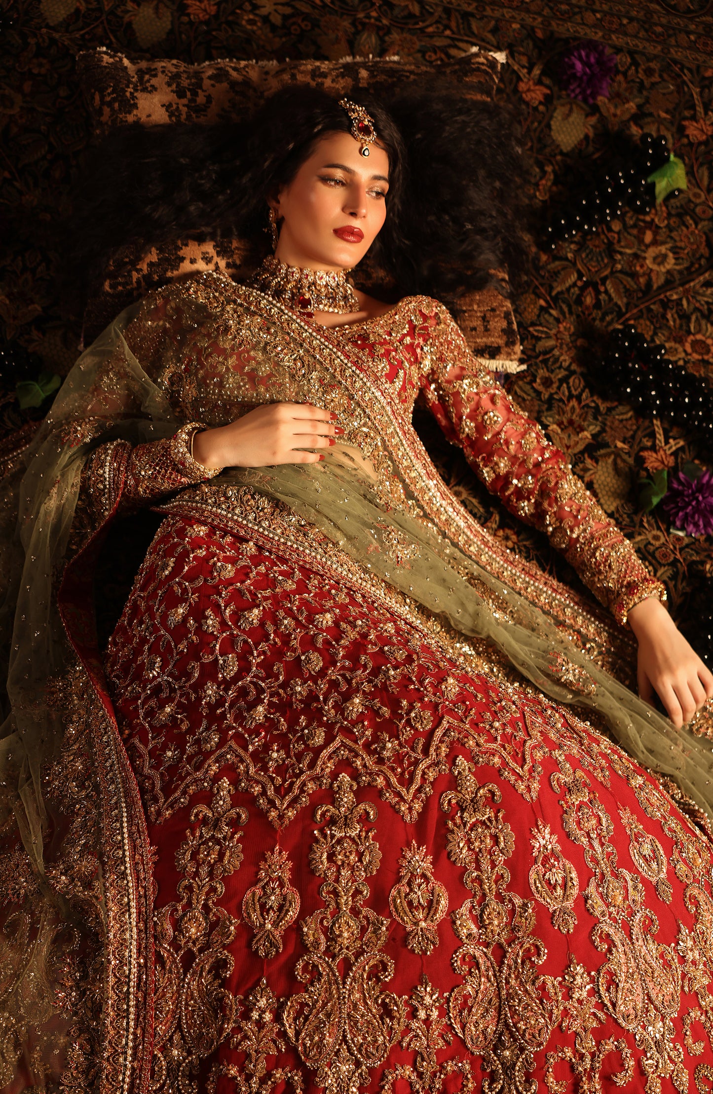 Gulrukh – Classic Red Bridal Lehenga