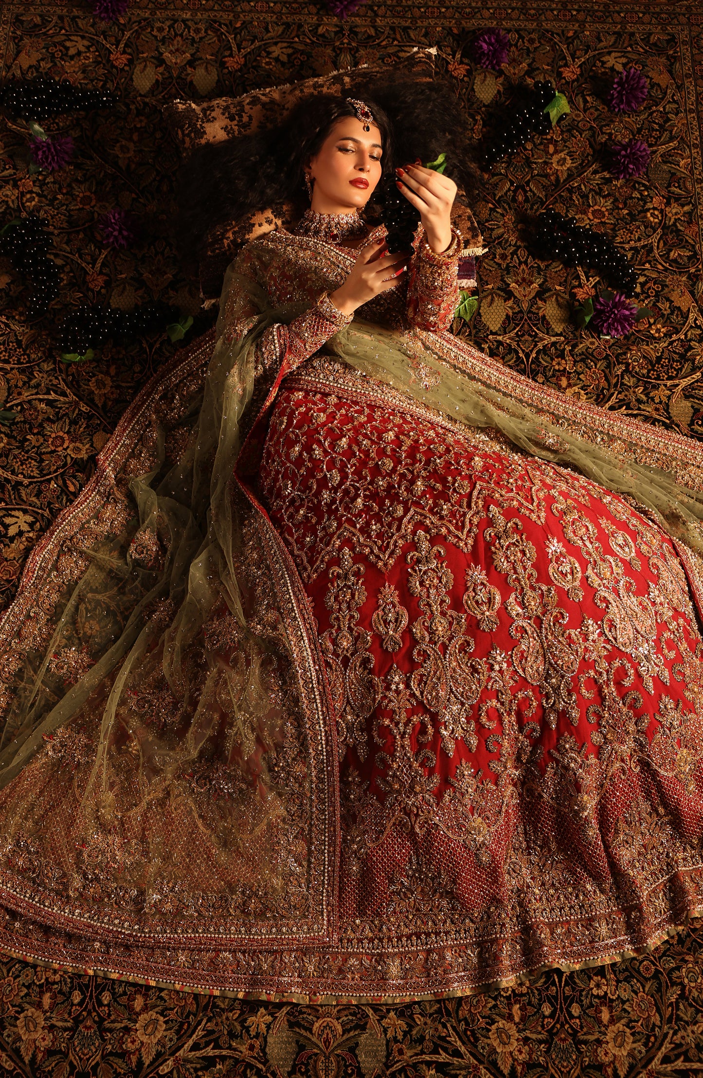 Gulrukh – Classic Red Bridal Lehenga