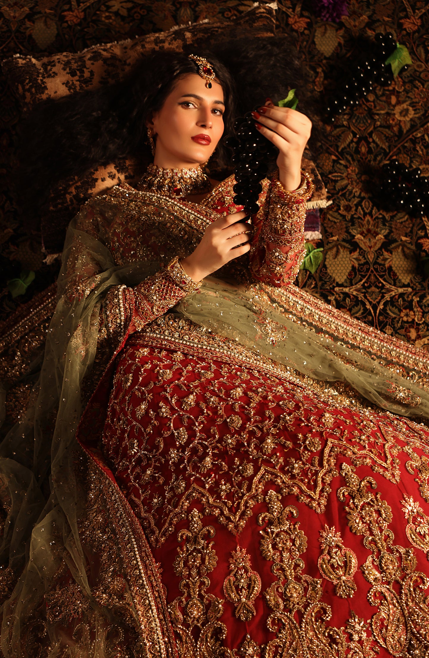 Gulrukh – Classic Red Bridal Lehenga