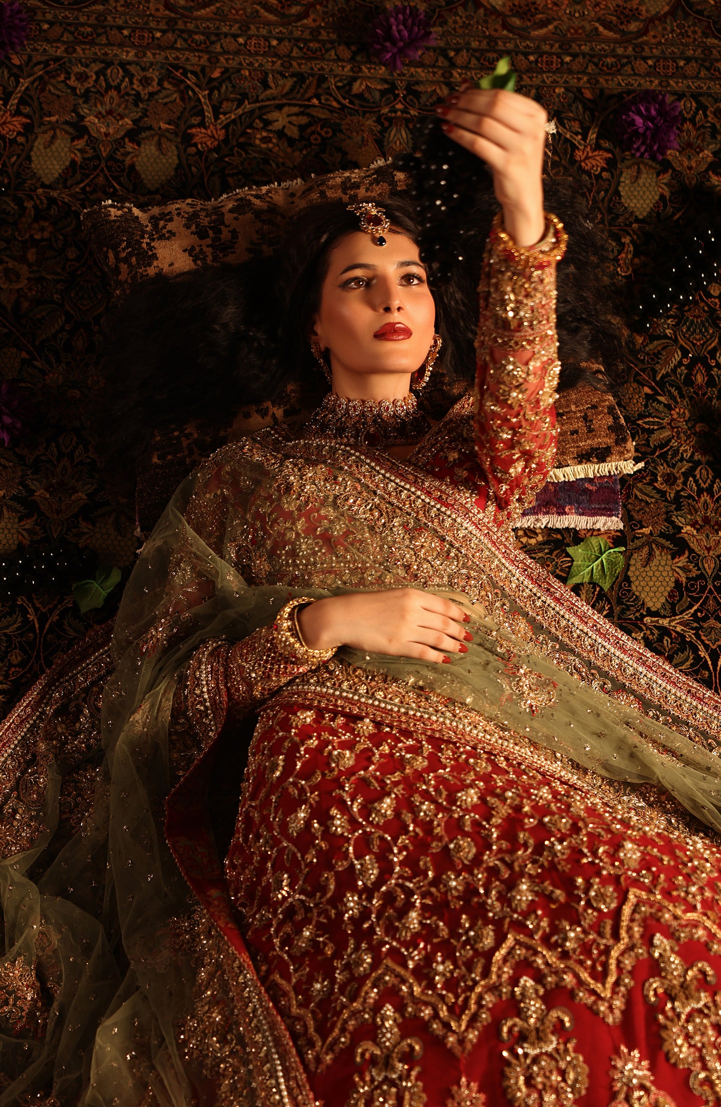 Gulrukh – Classic Red Bridal Lehenga