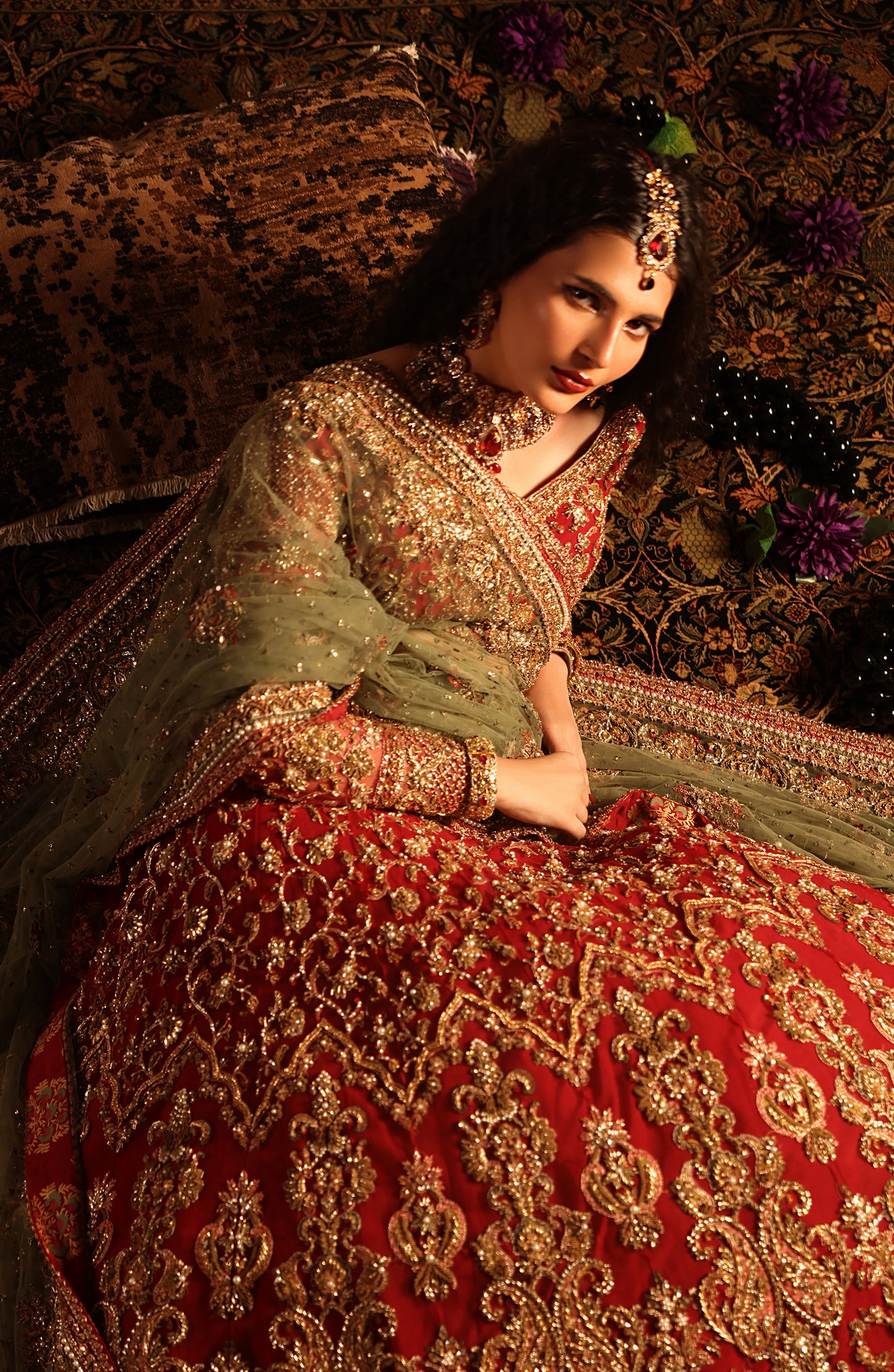 Gulrukh – Classic Red Bridal Lehenga
