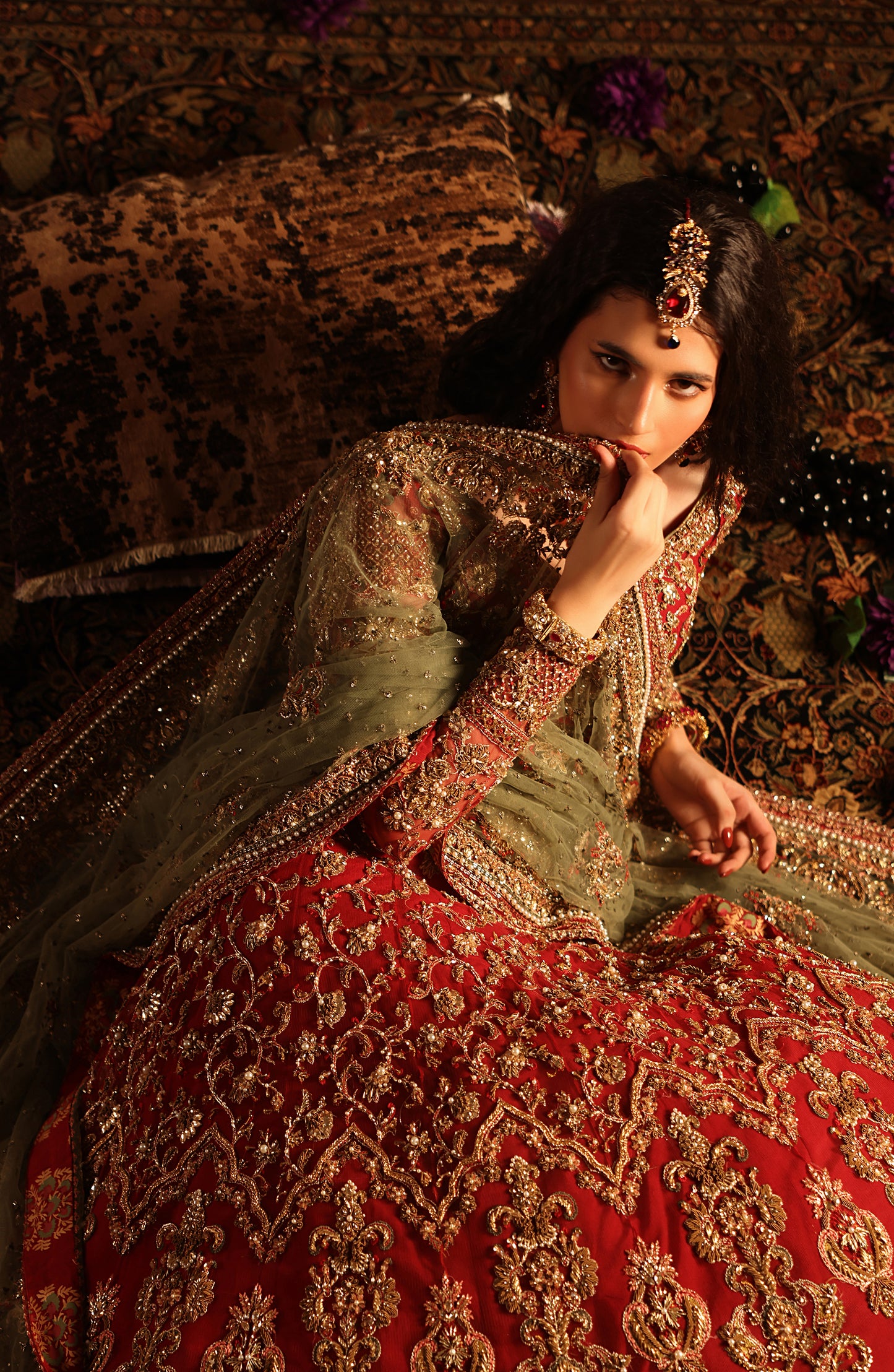 Gulrukh – Classic Red Bridal Lehenga