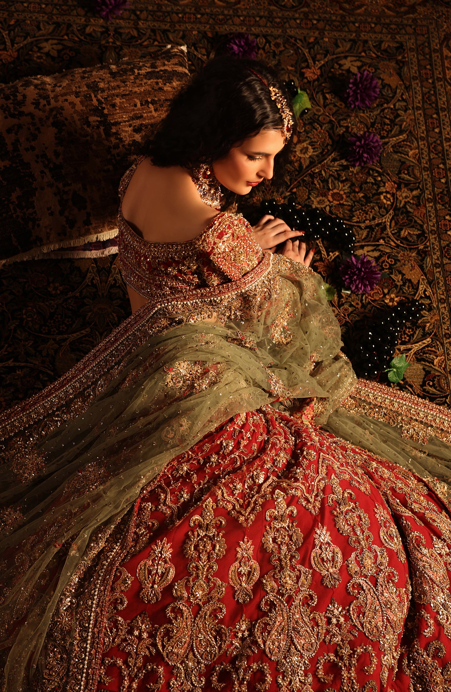 Gulrukh – Classic Red Bridal Lehenga