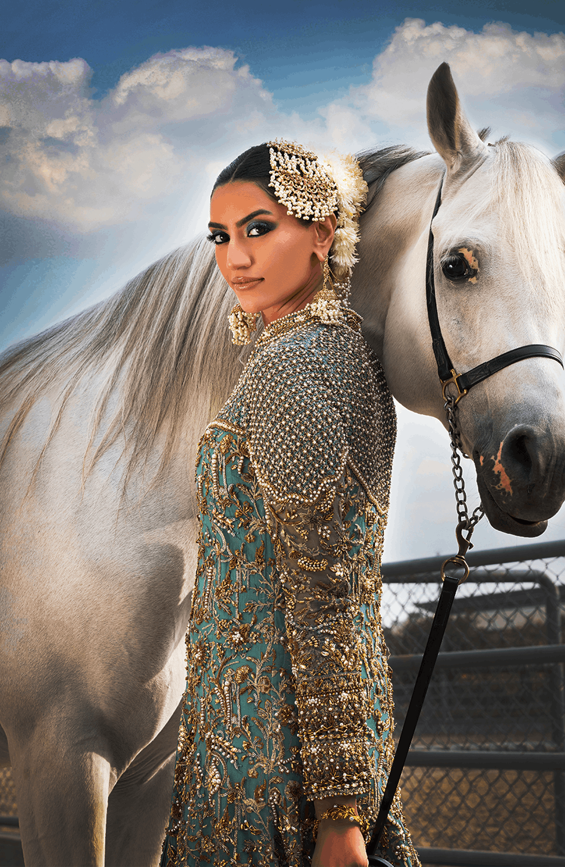 HSY Tiffany Blue Bridal Gown