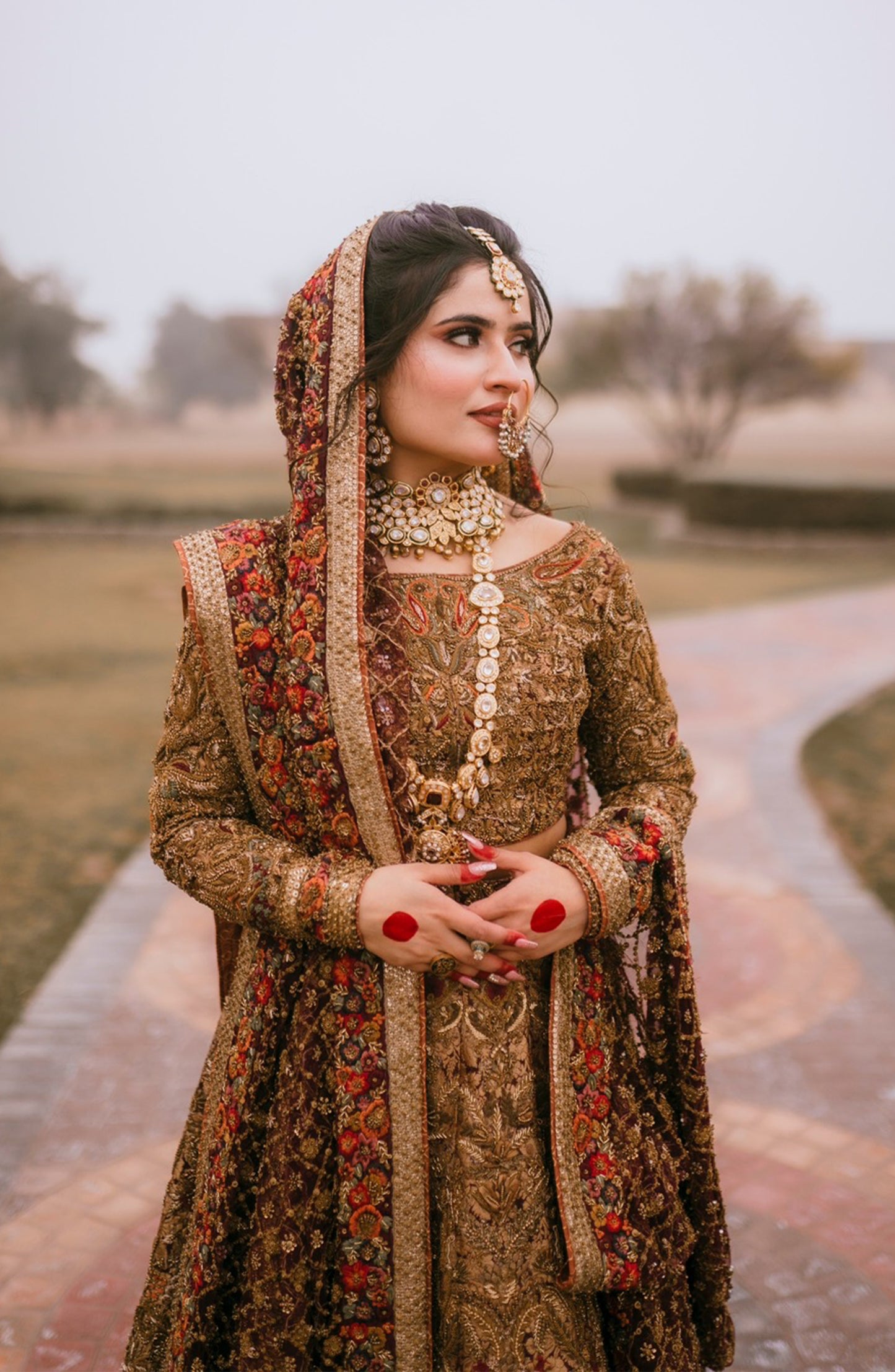 Aroob Jatoi wearing HSY Bridal dress