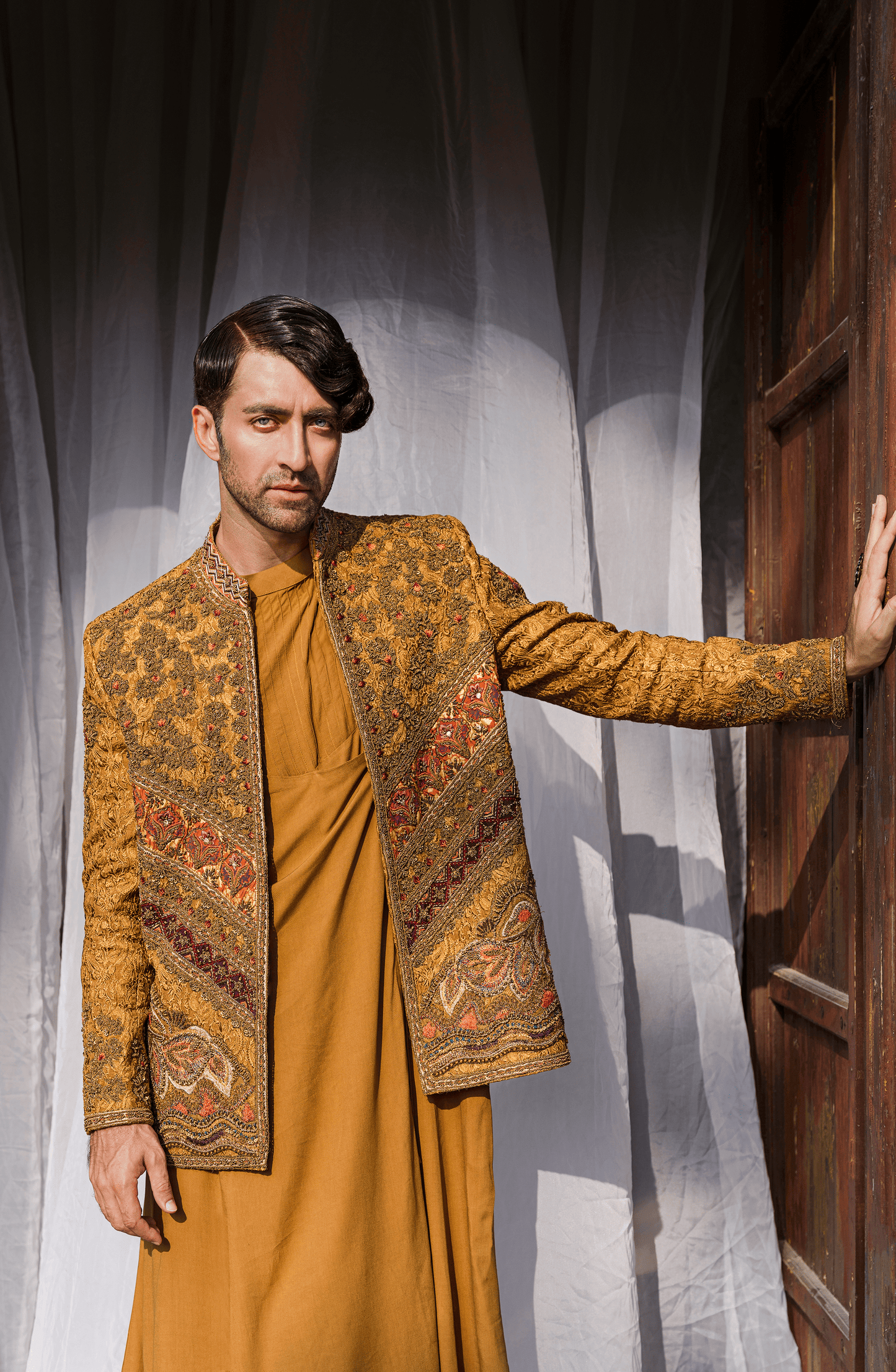 HSY Prince coat with Kurta Shalwar