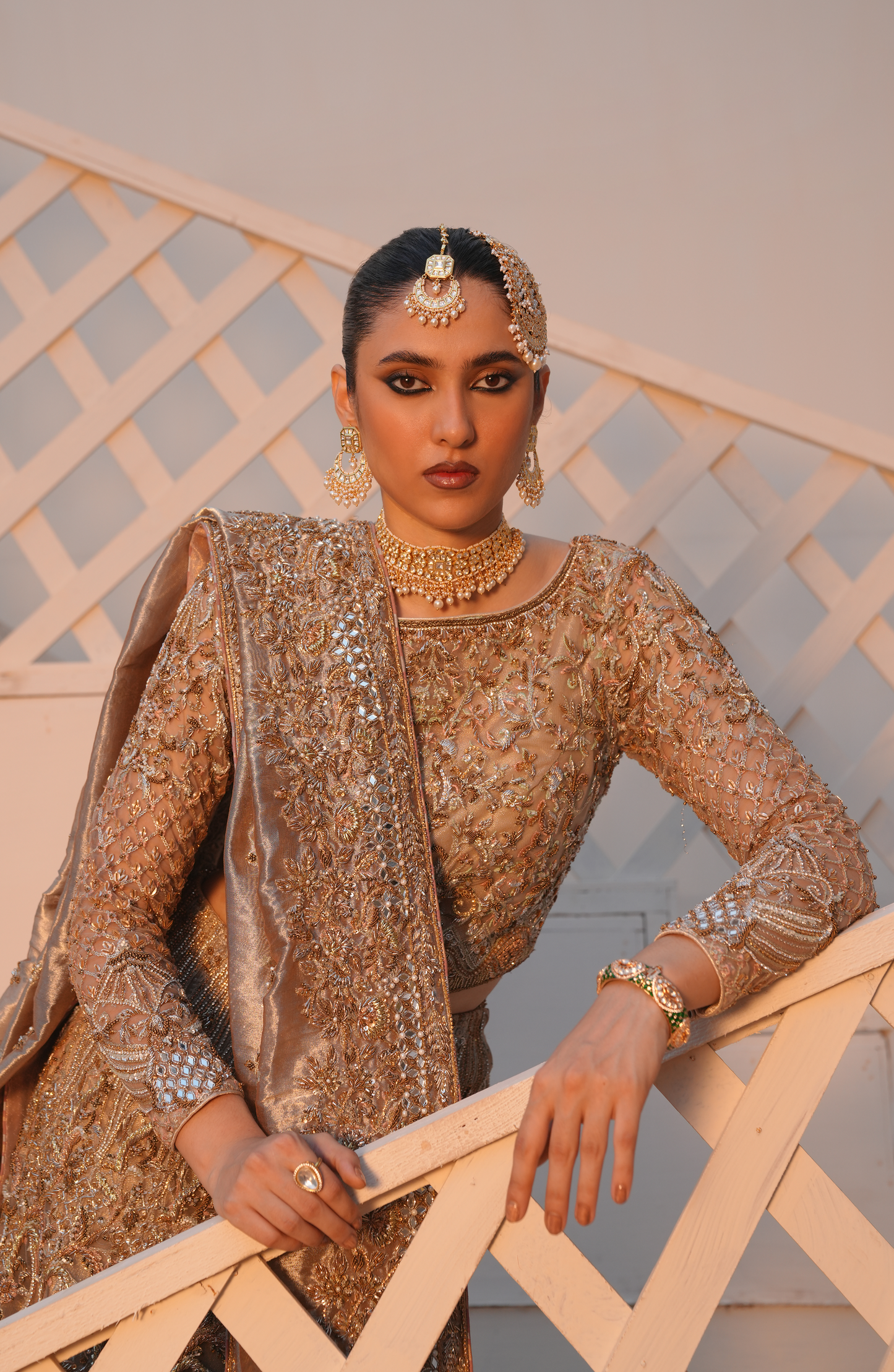 HSY Ghazal - Silver Grey Lehenga Choli in USA