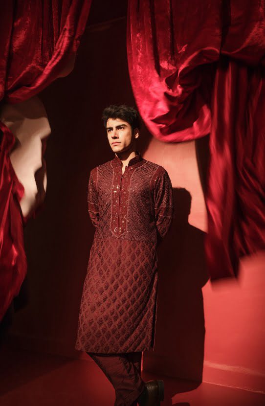 HSY Kurta with Shalwar - Luxury Mens wear