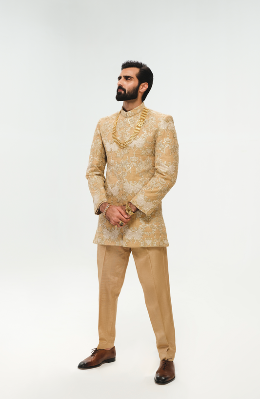 Hasnain Lehri wearing HSY Designer Prince Coat from Pakistan