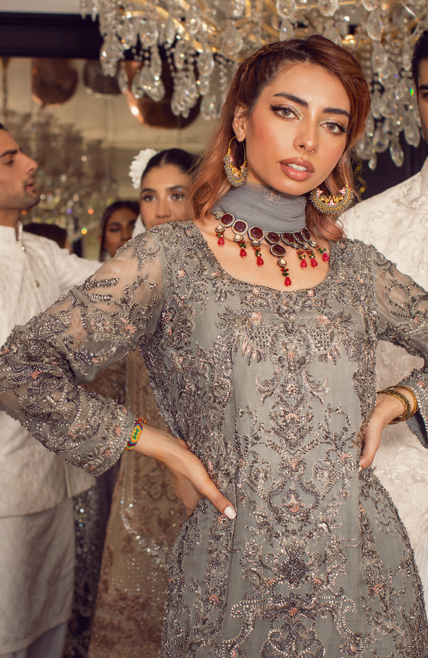 Sylora - Embroidered Shirt Paired with a Shalwar and Dupatta
