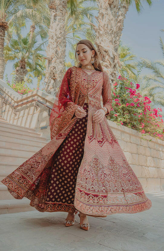 Alluring red Pishwas for women