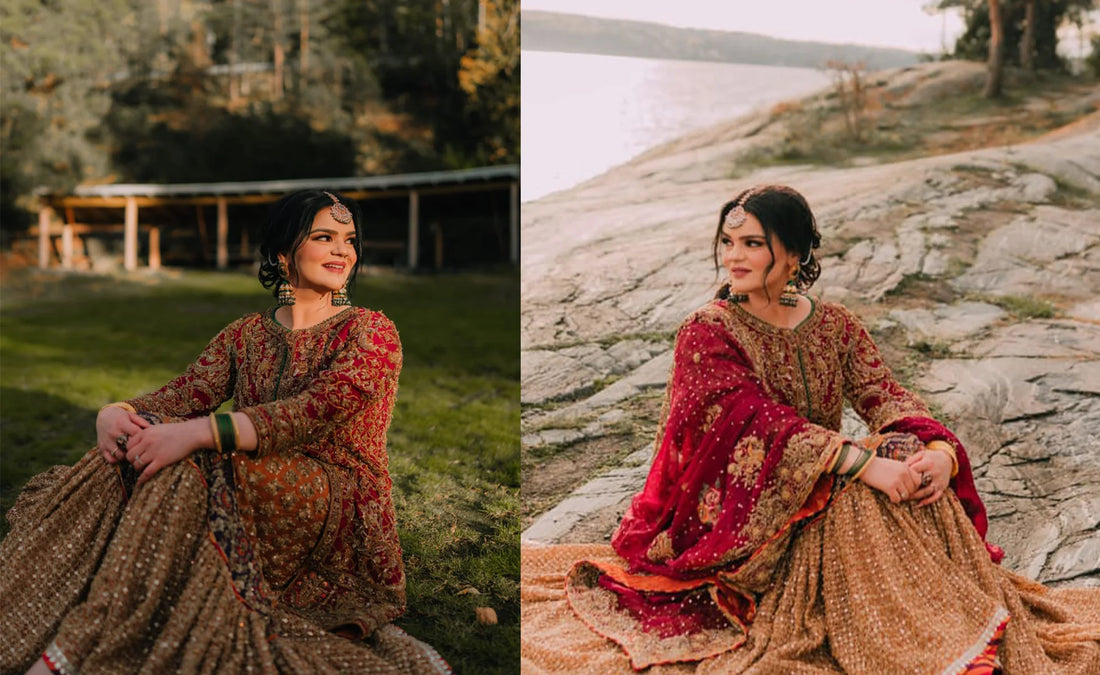 Anmol Mehmood Stuns in HSY’s Farshi Ghagra at Her Mehendi Ceremony