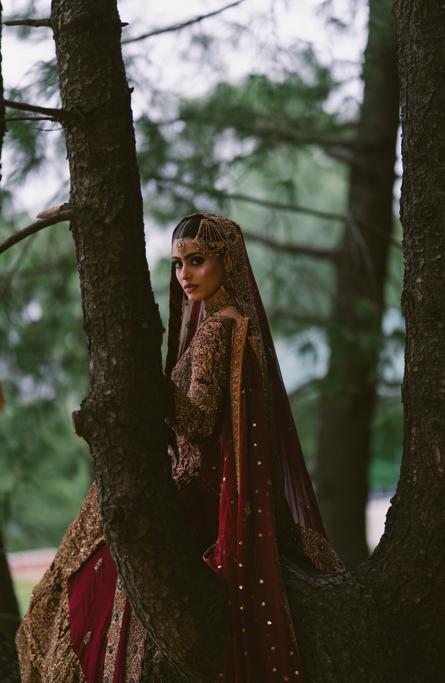 Ruqayyah - HSY Signature Bridal Ensemble with Handcrafted Gold Embroidery