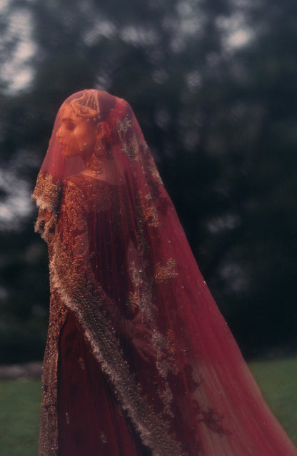 Ruqayyah - HSY Signature Bridal Ensemble with Handcrafted Gold Embroidery
