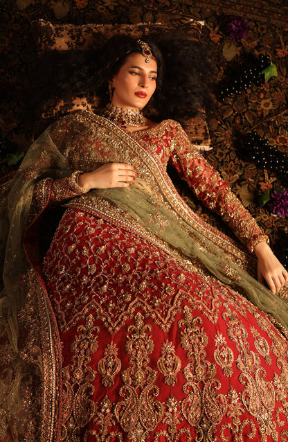 Gulrukh – Classic Red Bridal Lehenga