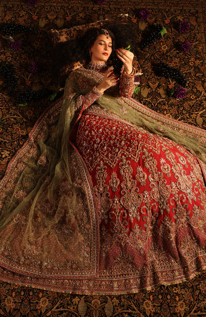Gulrukh – Classic Red Bridal Lehenga