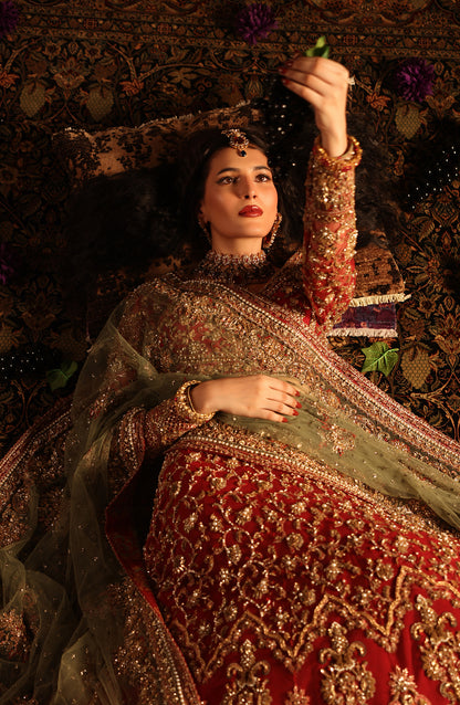 Gulrukh – Classic Red Bridal Lehenga