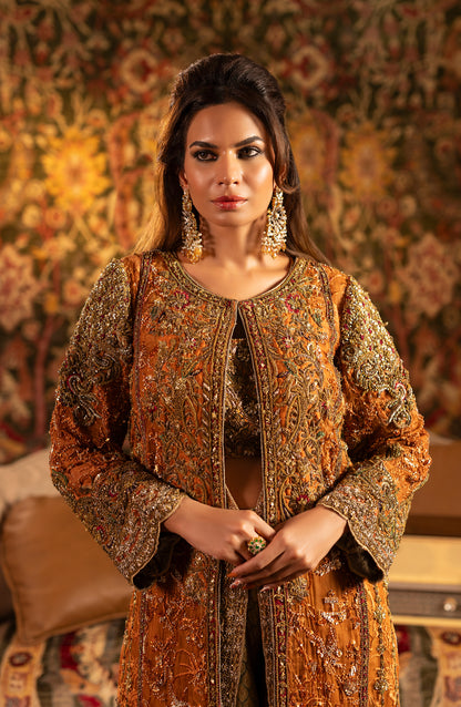 Roshan Ara – Rust Bridal Ensemble