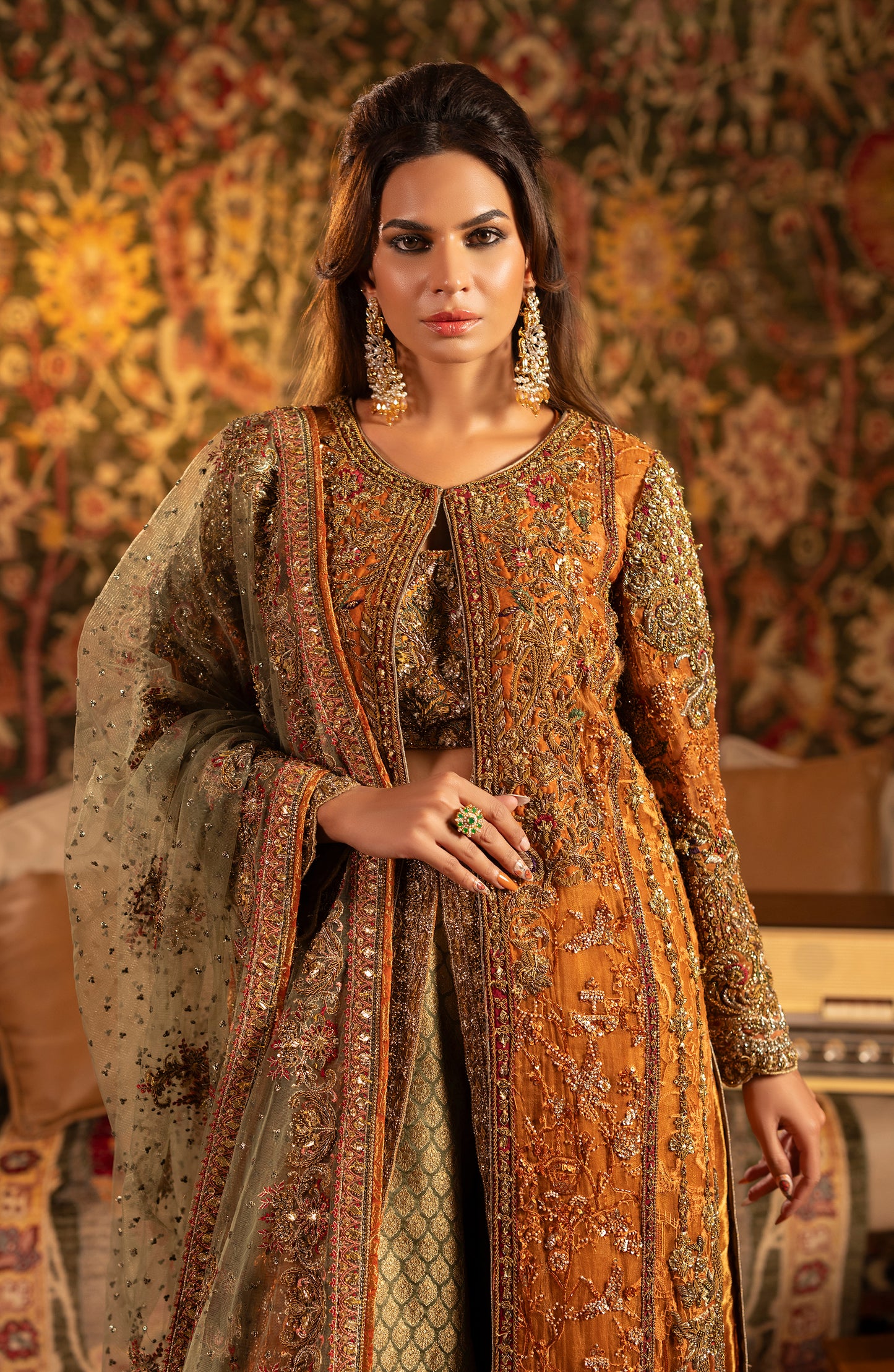 Roshan Ara – Rust Bridal Ensemble