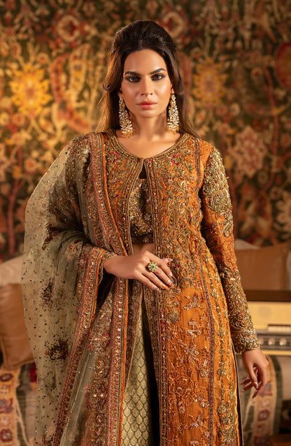 Roshan Ara – Rust Bridal Ensemble