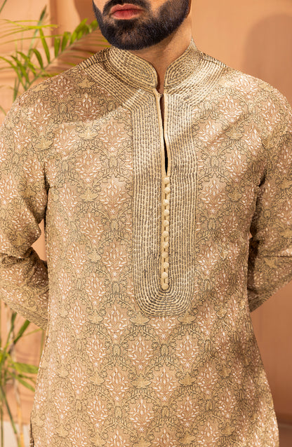 Sandstone Embroidered Kurta Shalwar Kameez