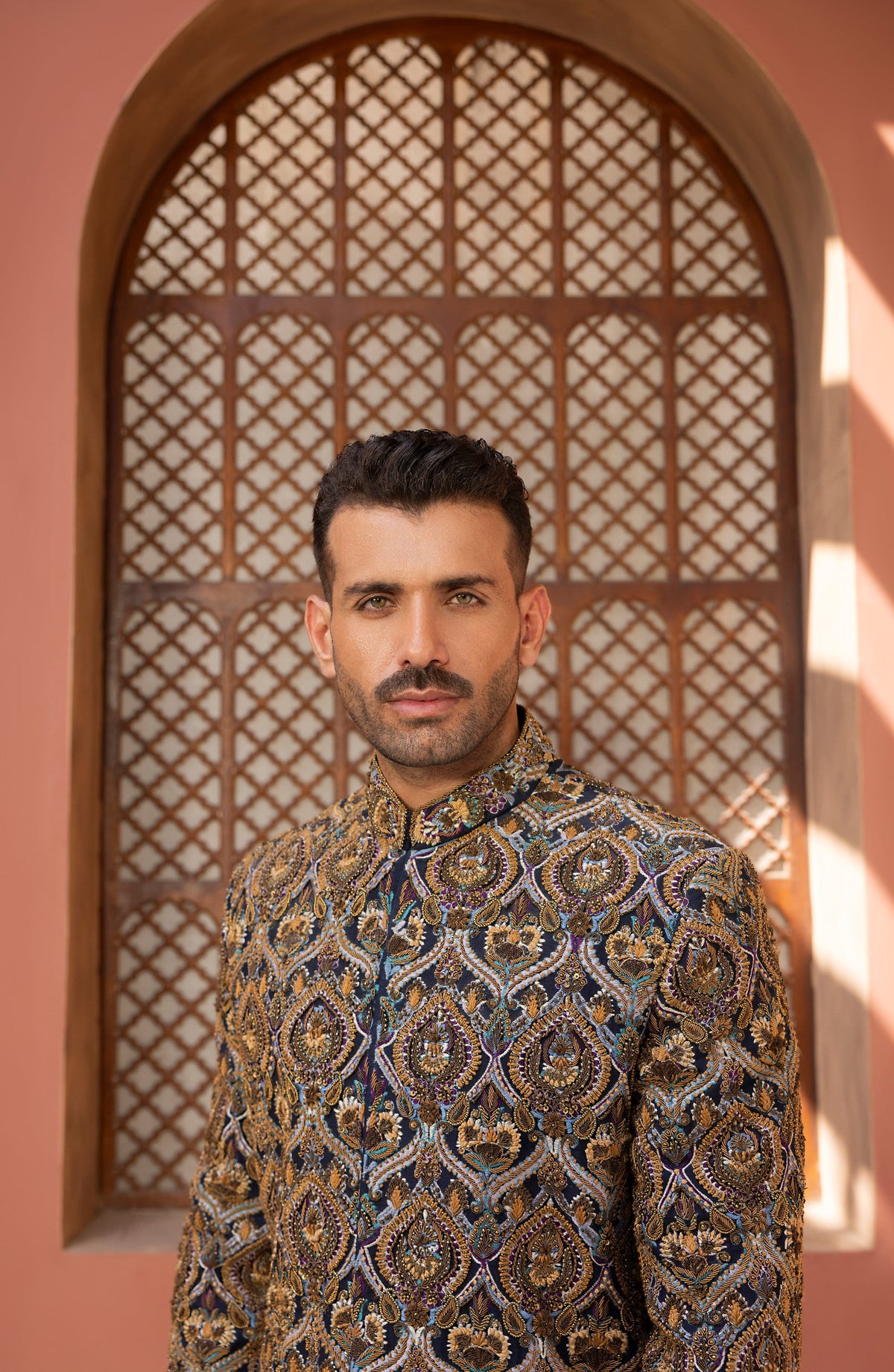 Shamsher – Blue Cascade Sherwani