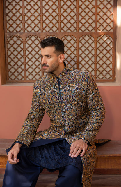 Shamsher – Blue Cascade Sherwani