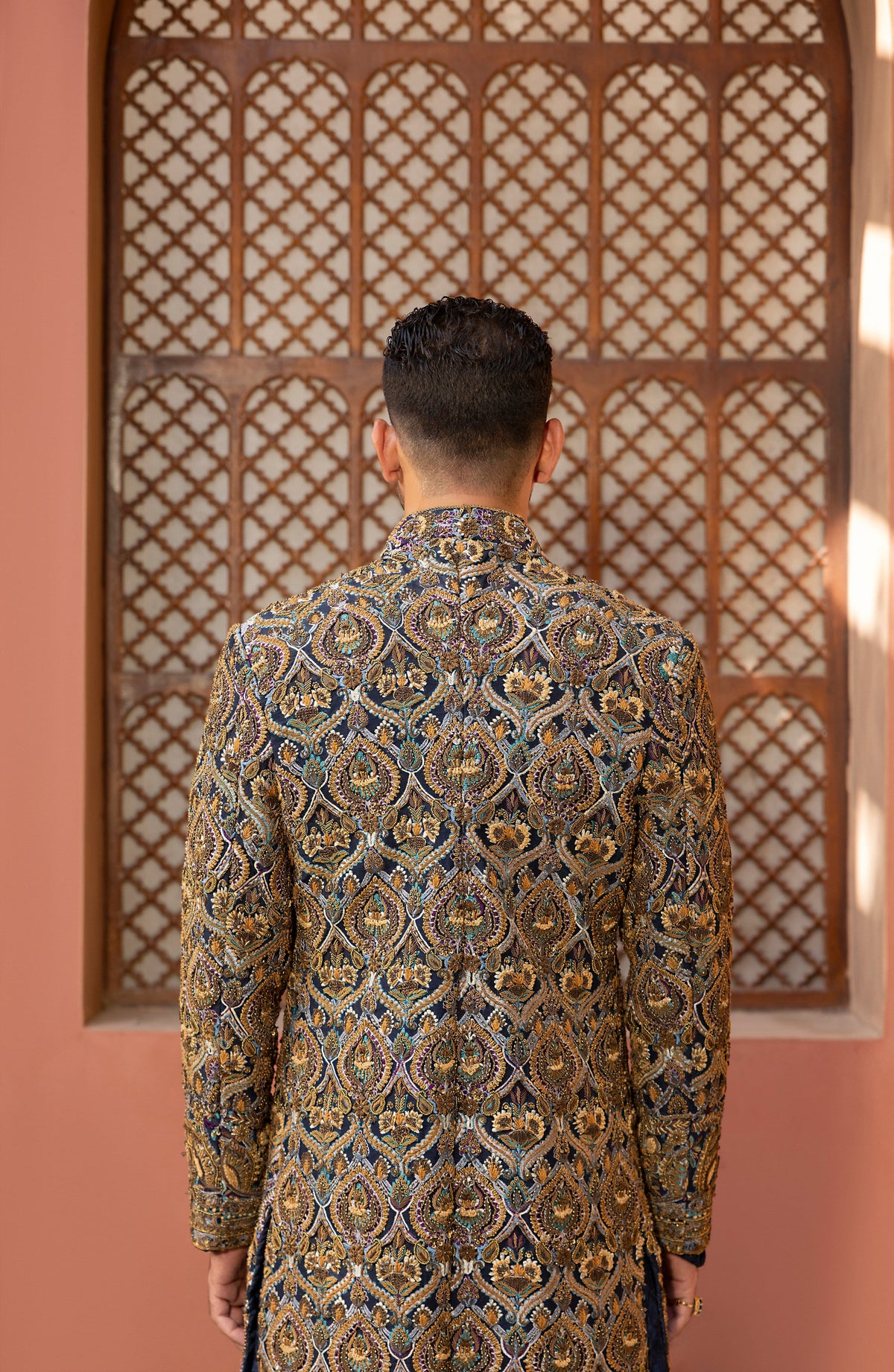 Shamsher – Blue Cascade Sherwani