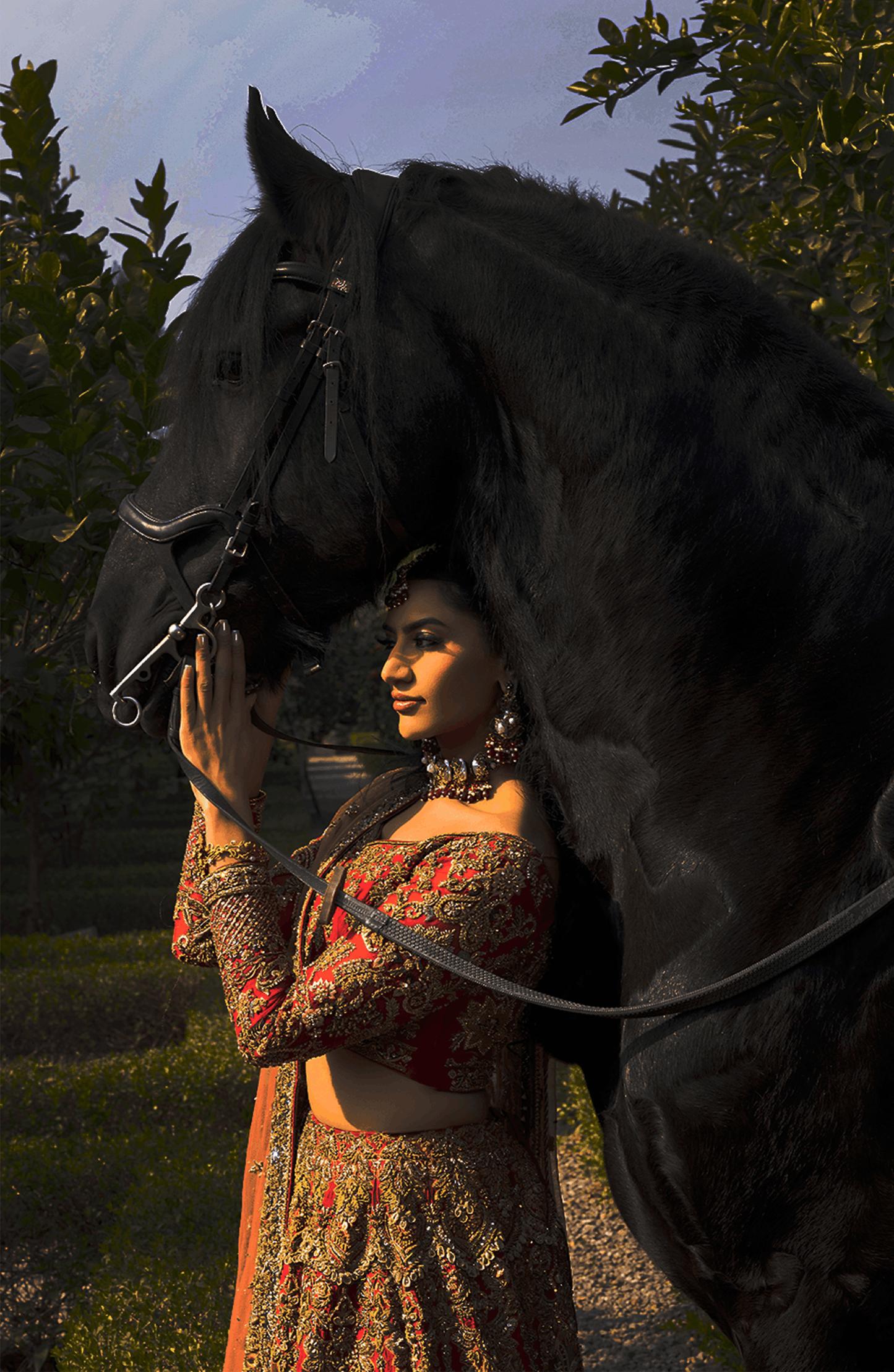 Raqs-e-Gul – Red Bridal Lehenga Set