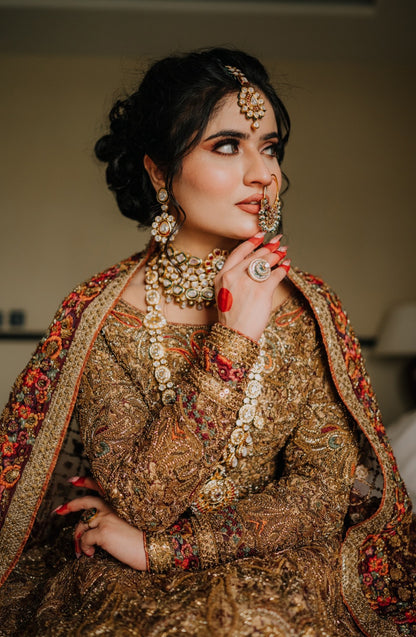 Aroob Jatoi wearing HSY Bridal dress