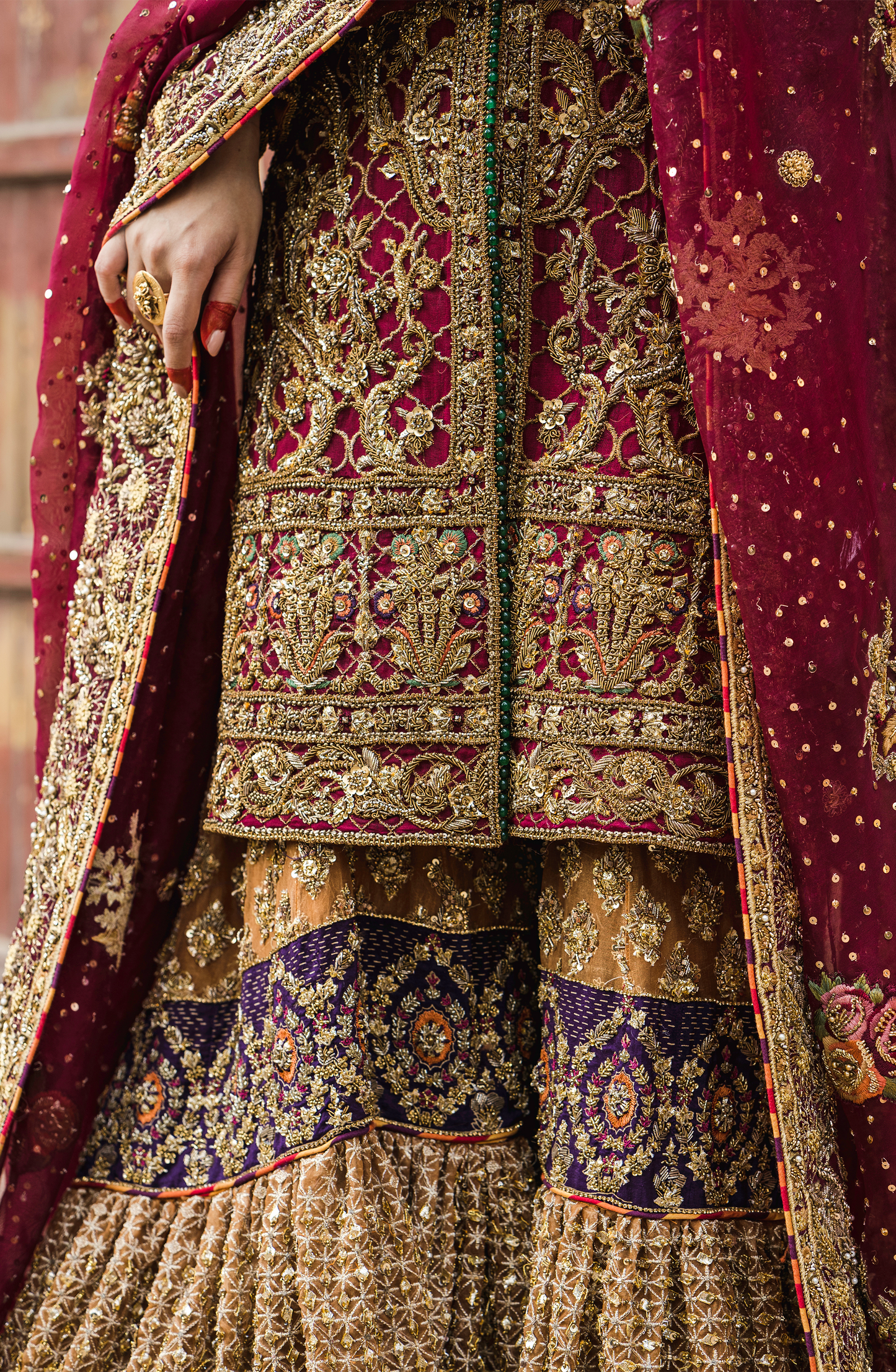 HSY Pakistani Red bridal wear in USA