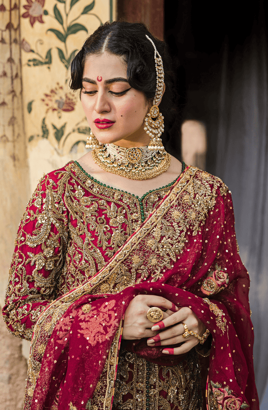 HSY Pakistani Red bridal wear in USA