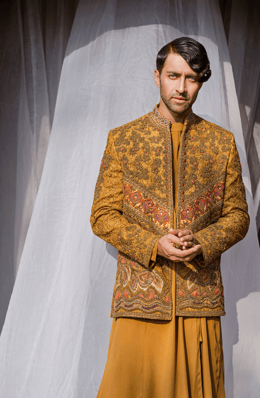 HSY Prince coat with Kurta Shalwar