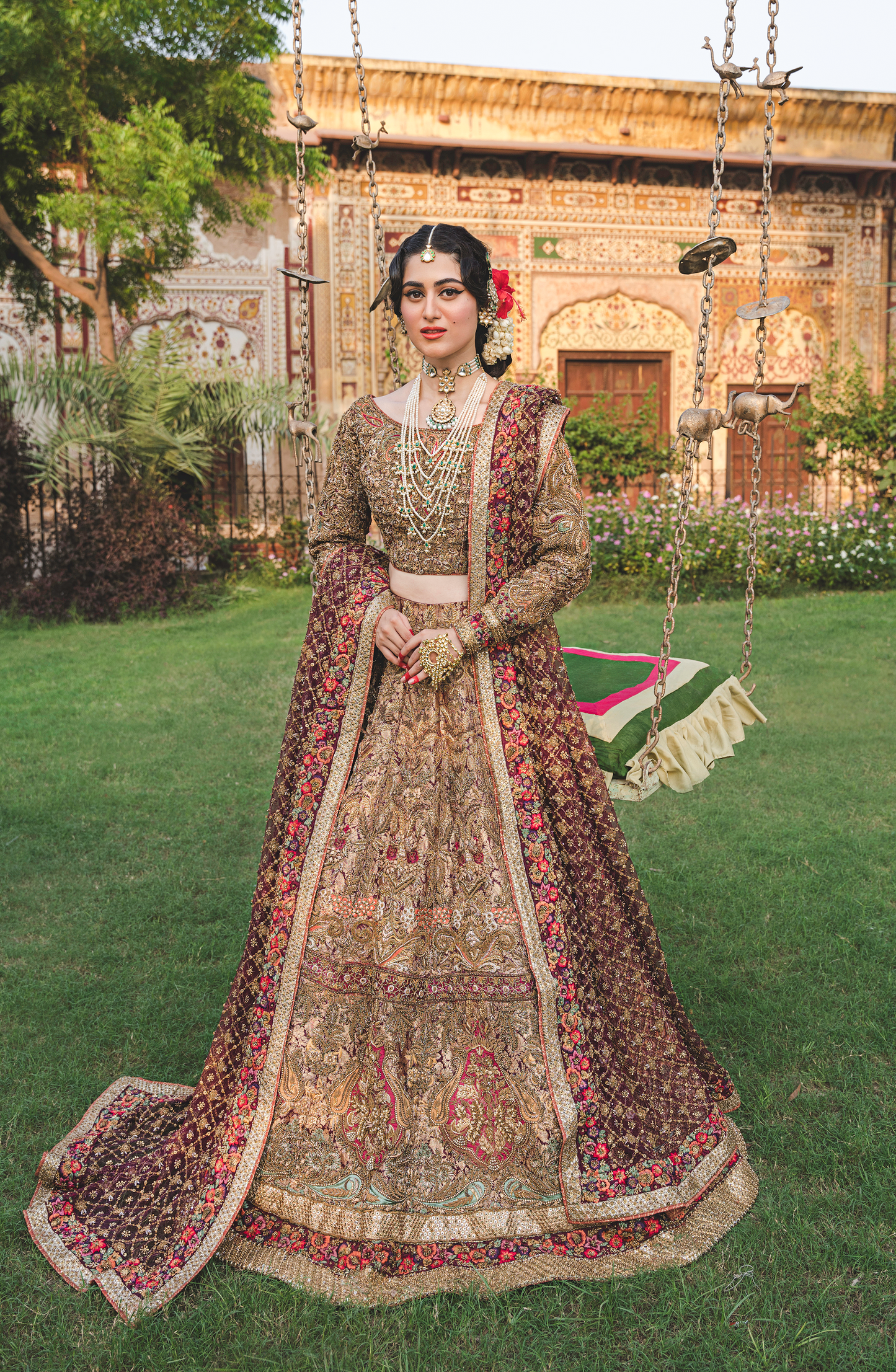 HSY Pakistani Red bridal wear in USA