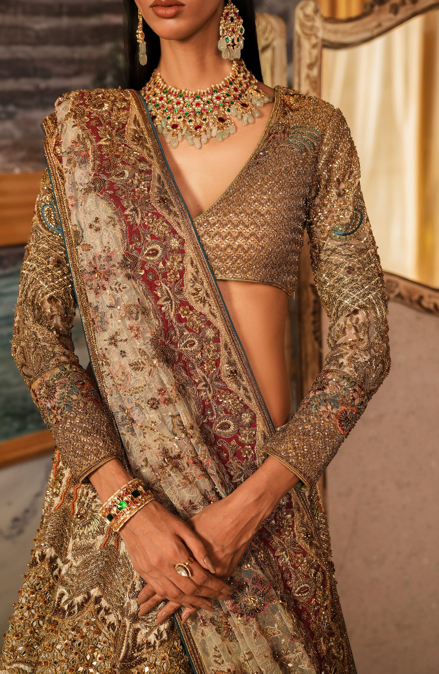 Meherma - Ethereal White Bridal Lehnga - photo 4
