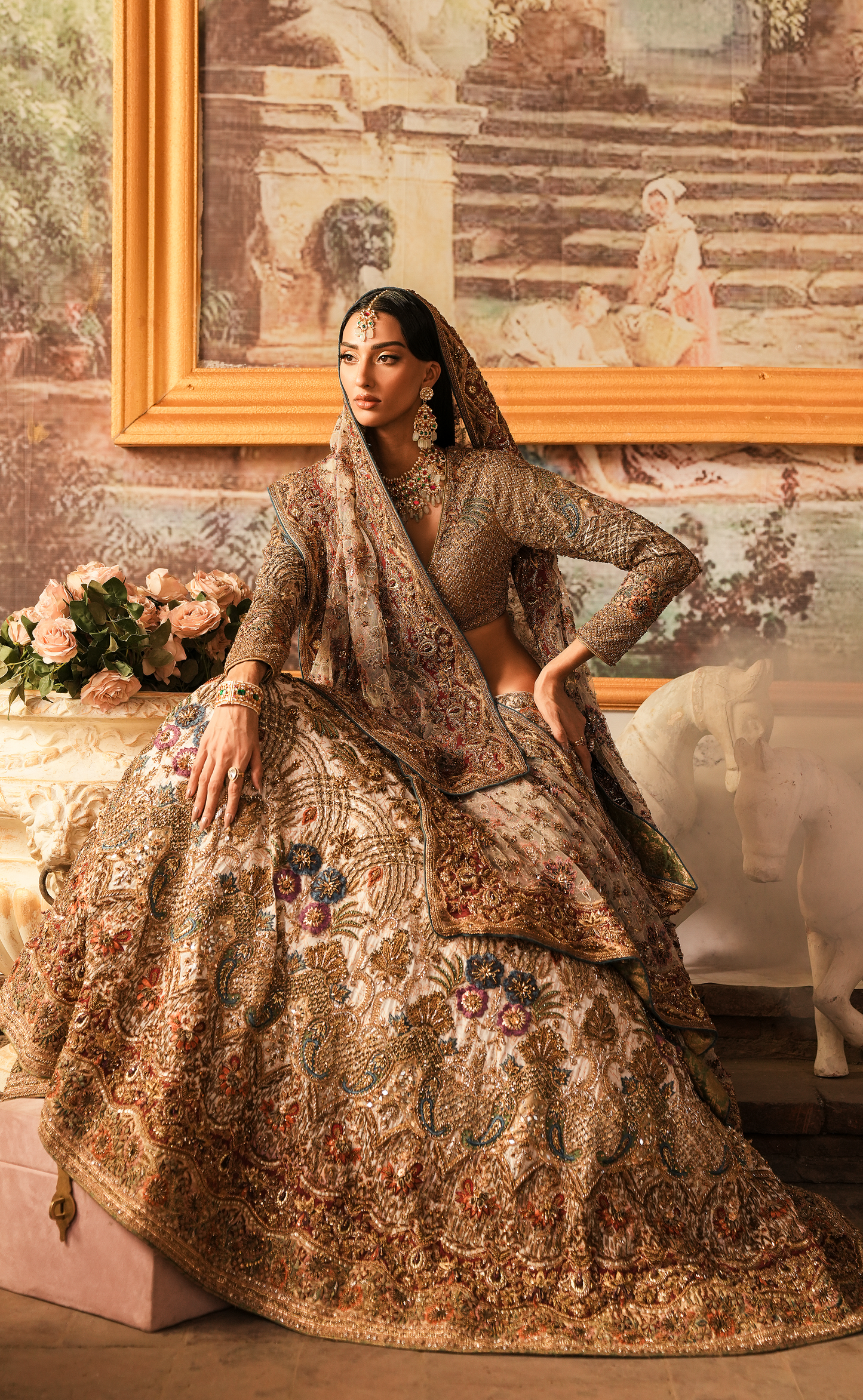 Ethereal White Bridal Lehnga