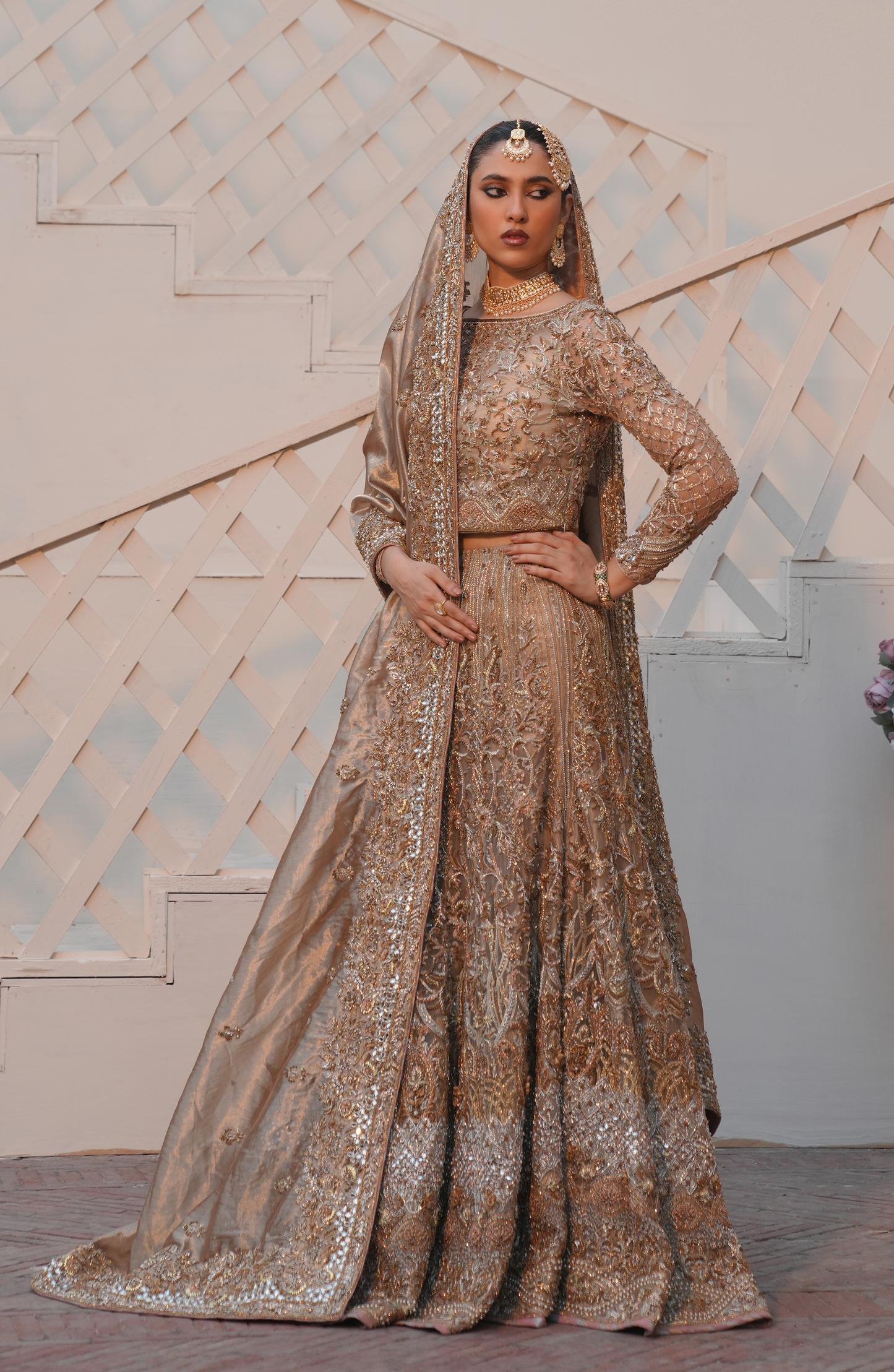 HSY Ghazal - Silver Grey Lehenga Choli in USA