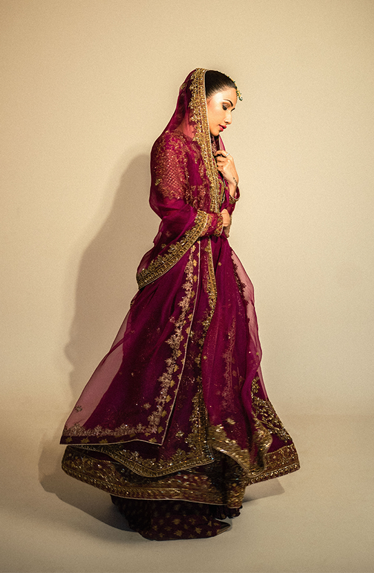 Deep Fuchsia Gown by HSY