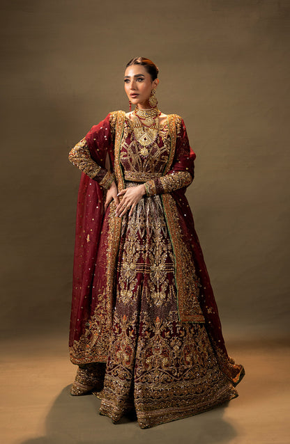 Deluxe 01 – HSY Red Ensemble with Embellished Details