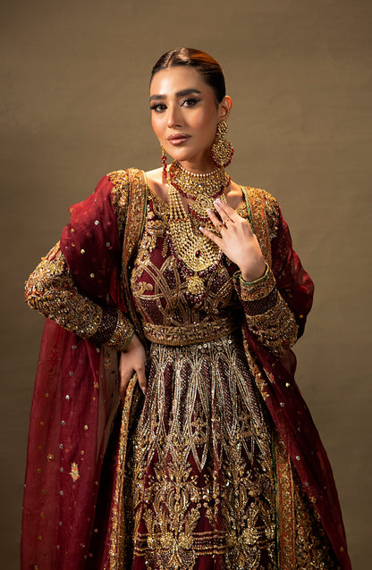 Deluxe 01 – HSY Red Ensemble with Embellished Details