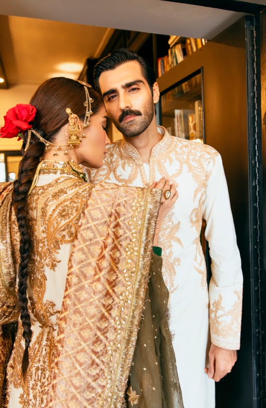 Hand Embroidered Kurta Paired with a Traditional Shalwar
