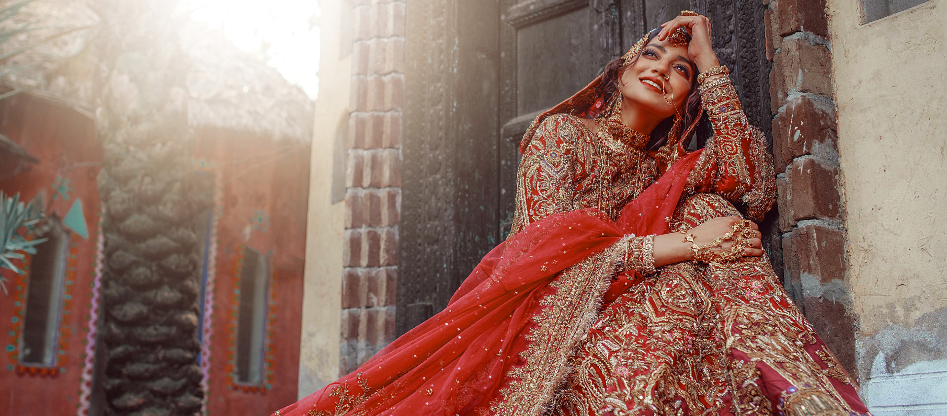 HSY red bridal dresses from Pakistan