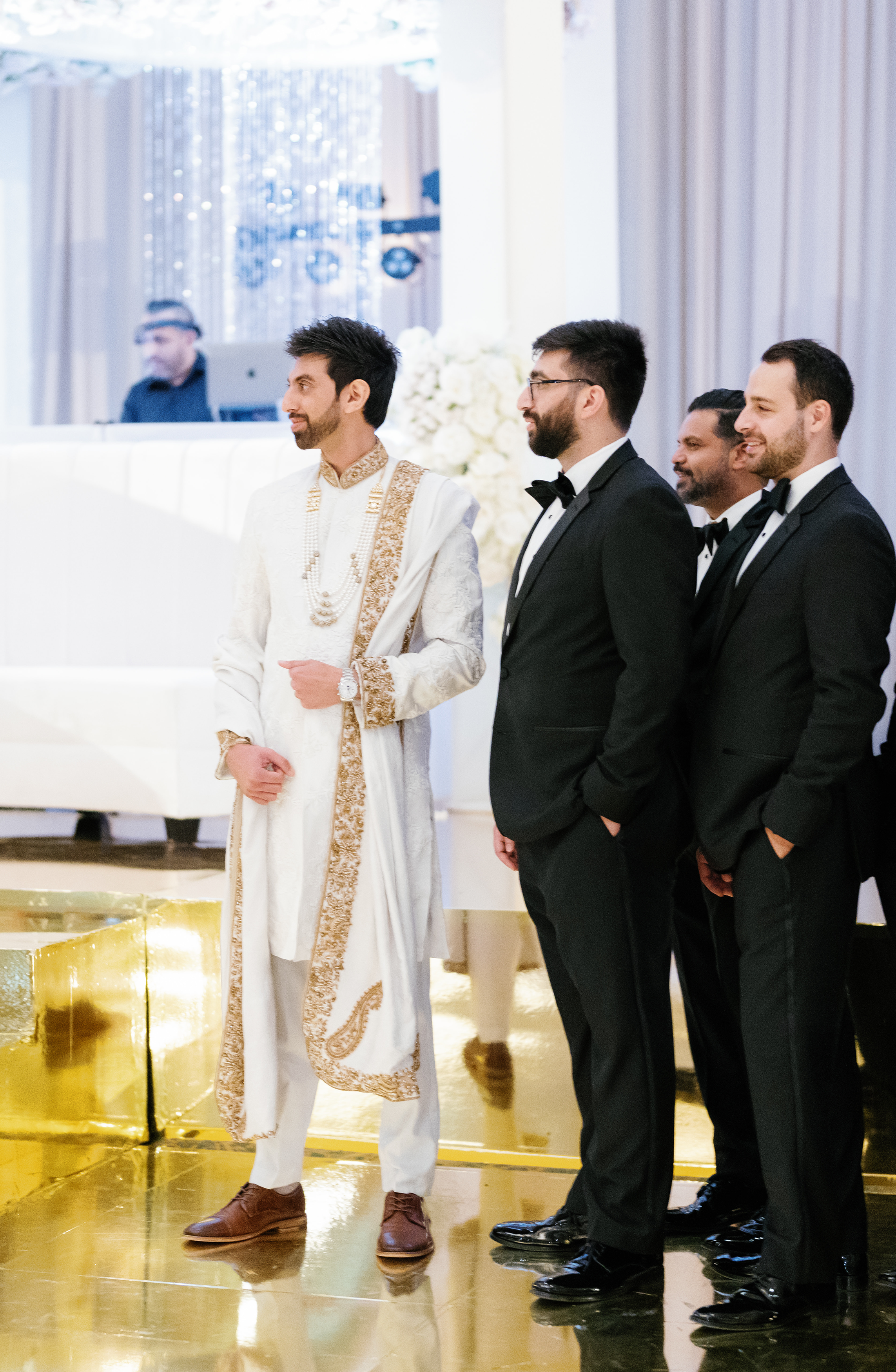 HSY White sherwani for Pakistani groom