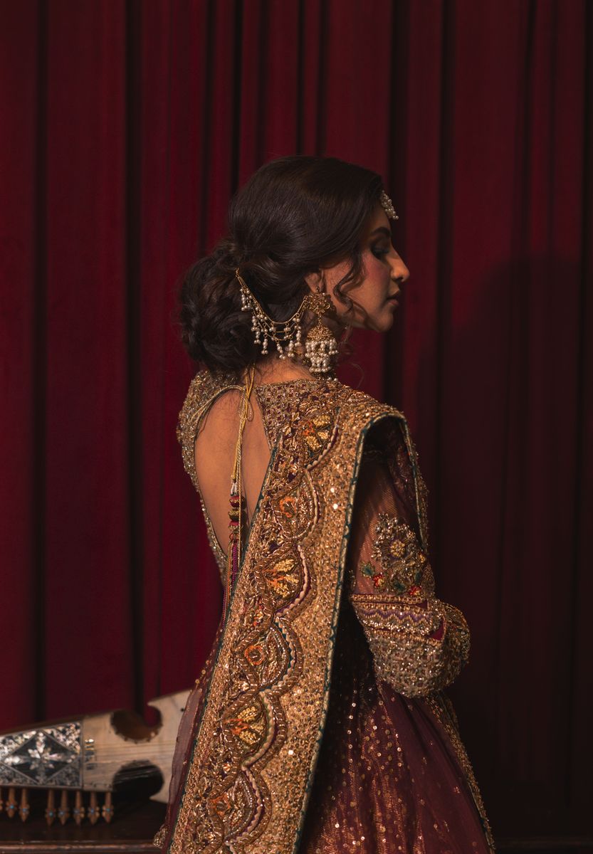Shalimar Red – Tissue Bridal Ensemble - photo 3