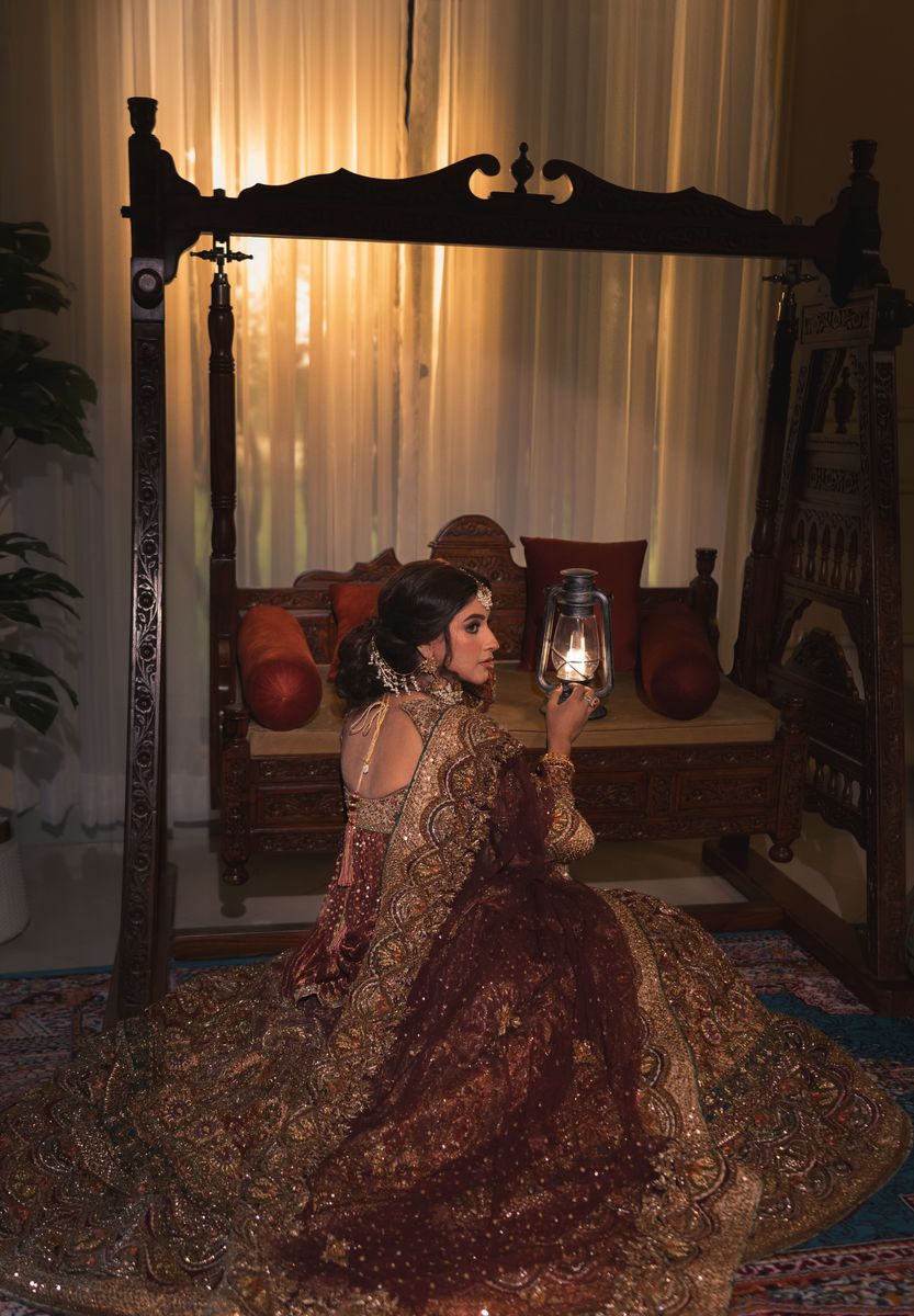 Shalimar Red – Tissue Bridal Ensemble - photo 4