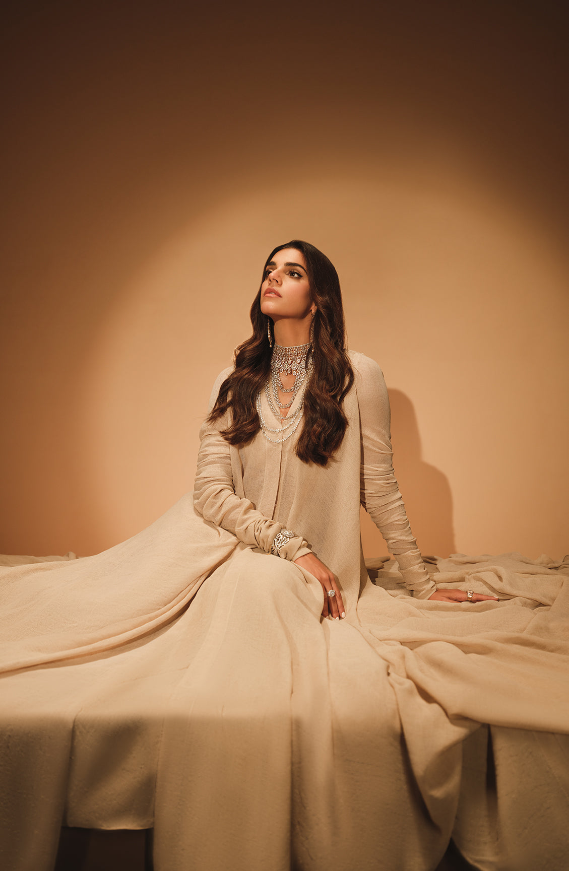 sanam saeed in HSY formals