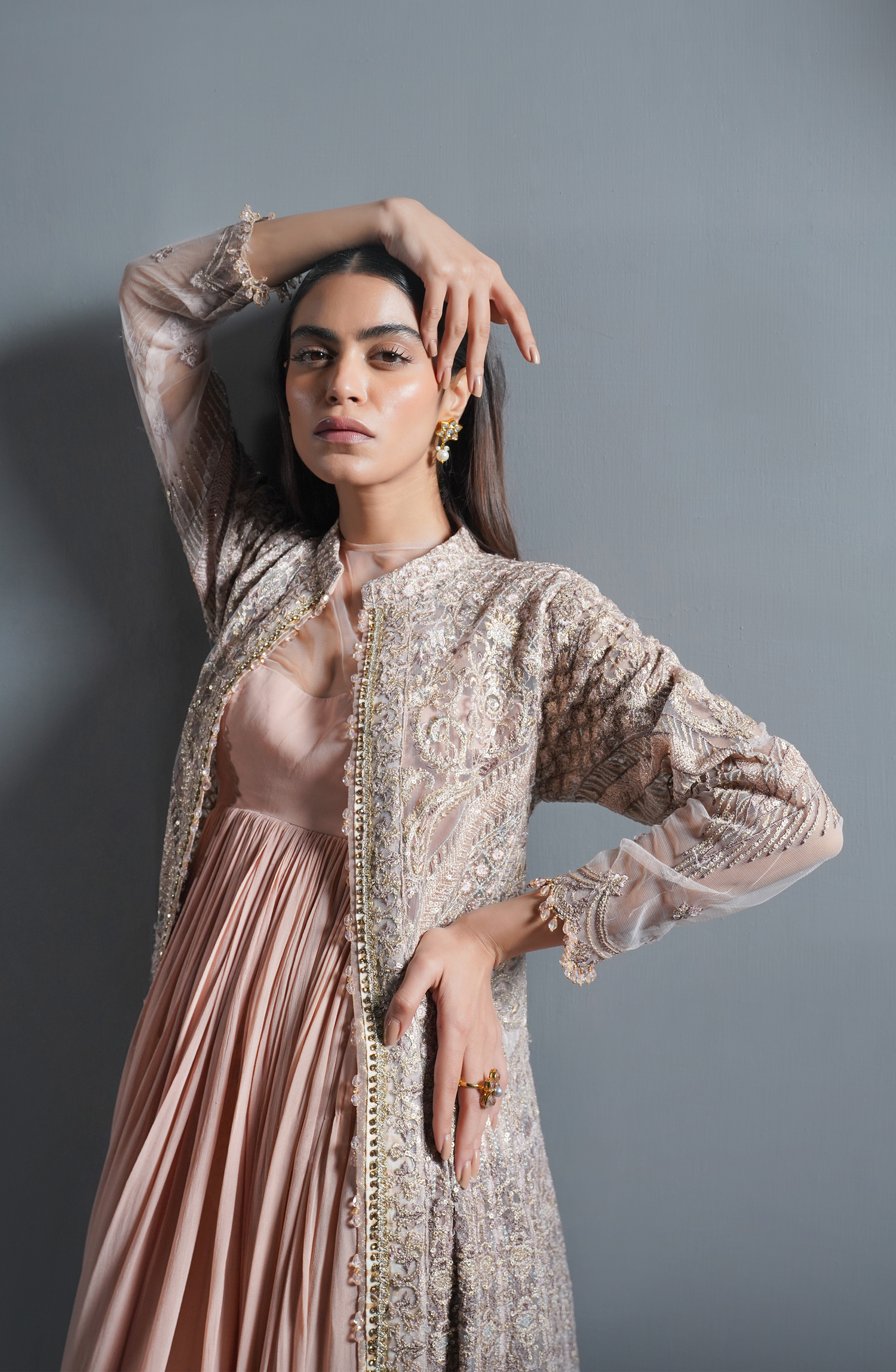 Pink Haze - Stunning Attire with Jacket