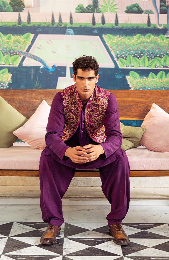 purple mens wear by HSY